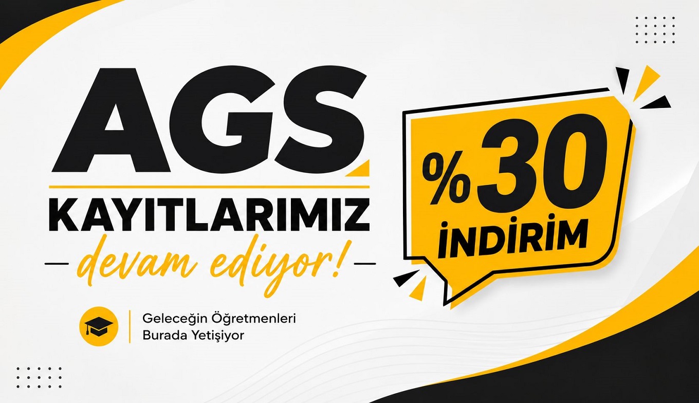 AGS KURS KAYITLARIMIZ DEVAM EDİYOR.